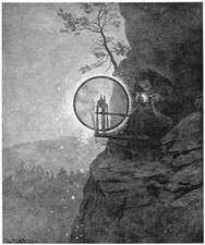 Listing image for Witch Theodor Kittelsen 1892 Scandinavian Folklore Symbolist Art Print to Frame