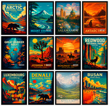 Listing image for Global Capitals Travel Poster | City Skyline Prints | Modern Wall Art for Home