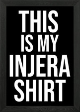 Listing image for Injera Habesha Eritrea t Framed Wall Art Poster Canvas Print Picture