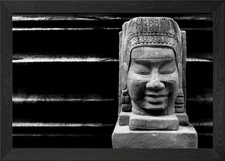 Listing image for Khmer sculpture Framed Wall Art Poster Canvas Print Picture