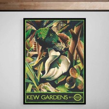 Listing image for Kew Gardens London Underground Tourism Travel Giclée Heavyweight Print Poster