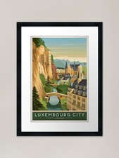 Listing image for Luxembourg Vintage Travel Poster Fr Framed Wall Art Poster Canvas Print Picture