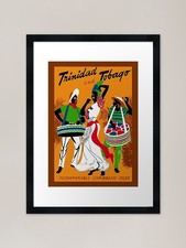Listing image for Trinidad and Tobago Tourist Board F Framed Wall Art Poster Canvas Print Picture