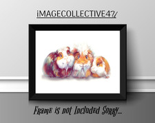 Listing image for GUINEA PIG A4 PRINT PICTURE POSTER WALL ART HOME DECOR UNFRAMED GIFT NEW PET