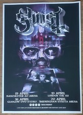 Listing image for Ghost - live band music show 2025 UK TOUR promotional tour concert gig poster