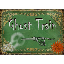 Listing image for Ghost Train Vintage Style Traditional Fairground Stalls & Rides Metal Wall Art