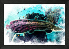Listing image for Arapaima River Monster Framed Wall Art Poster Canvas Print Picture