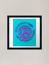 Listing image for Hawaiia - Samoan - Polynesian Triba Framed Wall Art Poster Canvas Print Picture