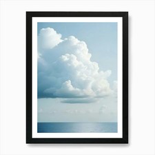 Listing image for Blue Aesthetic Cloud Photography Ar Framed Wall Art Poster Canvas Print Picture