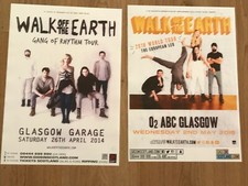 Listing image for WALK OFF THE EARTH CONCERT POSTERS COLLECTION x2 SCOTTISH TOUR GIG MEMORABILIA.