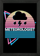 Listing image for Meteorologist Meteorology Framed Wall Art Poster Canvas Print Picture