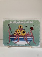 Listing image for "Blancmange-ster" Monster Art Print – Original Character Illustration A4