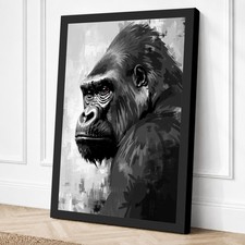 Listing image for Primate Portrait Modern Canvas Wall Art Home Decor Ready to Hang