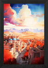 Listing image for Famous Samarkand painting Framed Wall Art Poster Canvas Print Picture