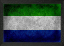 Listing image for Sierra Leone Framed Wall Art Poster Canvas Print Picture