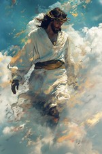 Listing image for Jesus Religious Canvas Picture Print Wall Art