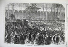 Listing image for Original Old Antique Print 1869 Fine Art Viceroy Egypt Crystal Palace Statue