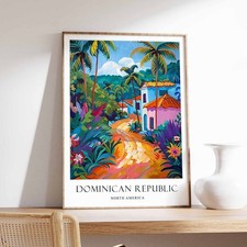 Listing image for 10 Dominican Republic Poster, Home Decor, Travel Art, Tropical Vacation Poster,