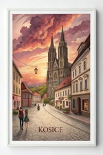 Listing image for Captivating Kosice Slovakia Travel Poster - Gothic Cathedral & Culture Art Print