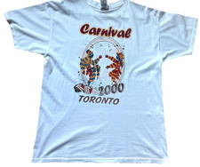 Listing image for Vintage Toronto Caribbean Carnival Festival T Shirt Sz L 2000 Y2K Canada Art