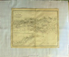 Listing image for Original Old Antique Print Walker Map 1834 North Africa Algier Sahara 19th