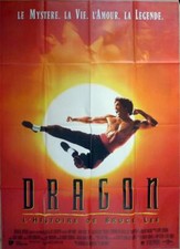 Listing image for DRAGON: THE BRUCE LEE STORY - KUNG FU - ORIGINAL LARGE FRENCH MOVIE POSTER