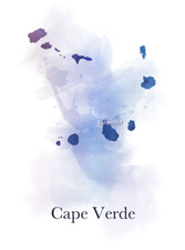 Listing image for Cape Verde Map ART PRINT Travel, Cape Verde Gift, Home decor, Wall Art