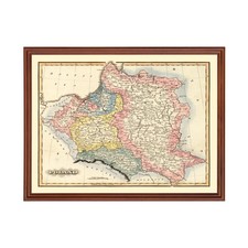 Listing image for Old Map of Poland 1823 - Vintage Poland Art Wall Decor