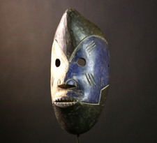 Listing image for African Igbo Mask Hand-Carved Wooden Tribal Spirit Mask for Wall Decor-G1903