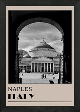 Listing image for Naples Cathedral View Photo Travel Framed Wall Art Poster Canvas Print Picture
