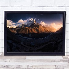Listing image for Nepal Himalaya Mountains Panorama Asia Sunset Mountain Wall Art Print