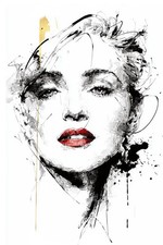 Listing image for Madonna Wall Art - Framed/Unframed Print or Canvas - 3 Sizes - Material Girl