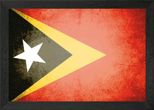 Listing image for Timor Leste vintage flag Framed Wall Art Poster Canvas Print Picture