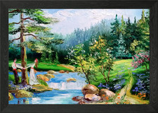 Listing image for Carpathians Framed Wall Art Poster Canvas Print Picture