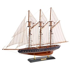 Listing image for NAUTIMALL 19-inch Atlantic Sailboat Deco, Wooden Schooner Model Ship, Yacht R...