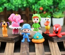 Listing image for 7Pcs/Set Pocoyo Animal Toy Bird Duck Elephant Doll Model Scene Ornaments Anime C