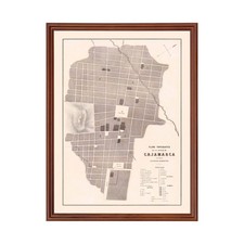 Listing image for Old Map of Cajamarca 1865 - Vintage Peru Art Wall Decor Prin