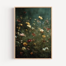 Listing image for Vintage Wildflower Wall Art Print | Botanical Floral Poster | Nature Home Decor