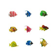 Listing image for 8PCS Vibrant Fake Plastic Fish Ideal for Freshwater and Tropical Aquariums