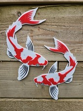 Listing image for Koi Carp Wall Art for Ponds, Outdoor Use, Both Fish Included