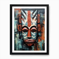 Listing image for Heritage Harmonies; African Masked Framed Wall Art Poster Canvas Print Picture