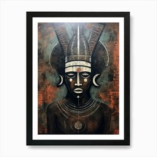Listing image for Berber Brilliance - African Masks S Framed Wall Art Poster Canvas Print Picture