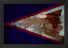 Listing image for American Samoa Framed Wall Art Poster Canvas Print Picture