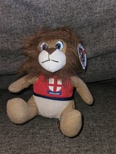 Listing image for Rare Vintage Lucky Lion England Plush Toy Mascot Retired Collectible With Tags
