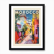 Listing image for Agadir Morocco 1 Fauvist Painting Framed Wall Art Poster Canvas Print Picture