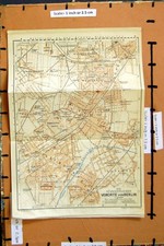 Listing image for Original Old Vintage Print 1921 Map Street Plan Vororte Von Berlin Germany 20th