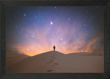 Listing image for cloudy desert sunset Framed Wall Art Poster Canvas Print Picture