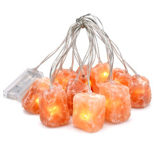Listing image for Himalayan Salt Lamp 60inch/1.5m String Lights Natural Salt 10 Blocks Home Decor