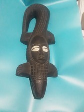 Listing image for Hand‑Carved Wooden Crocodile Mask 61cm – Ghana Tribal Art Wall Sculpture