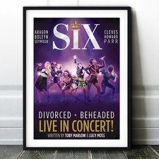 Listing image for Six The Musical Poster Print - West End Wall Art - Broadway Play Theatre Henry